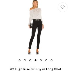 Levis 721 high rise skinny black jeans